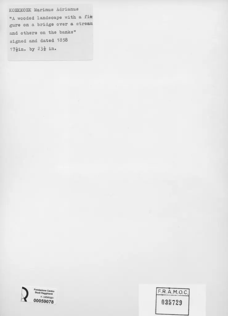 Anonimo , Koekkoek, Marinus Adrianus - sec. XIX - A wooded landscape , retro