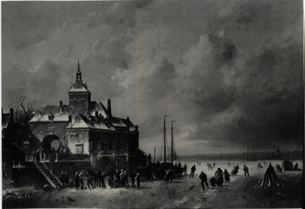 Anonimo , Leickert, Charles - sec. XIX - Winter , fronte