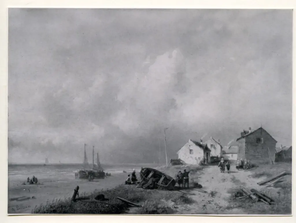 Anonimo , Leickert, Charles - sec. XIX - A sea-shore scene , fronte