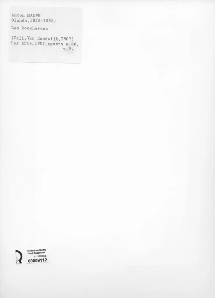 Anonimo , Mauve, Anton - sec. XIX - Les boucherons , retro