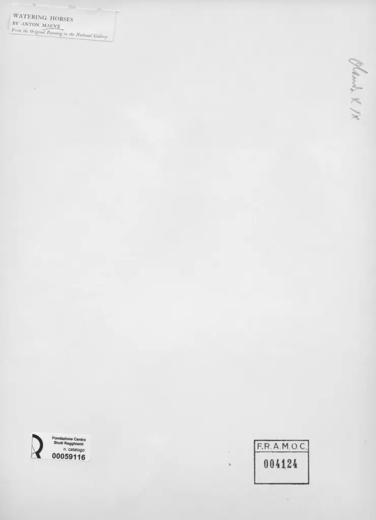 Anonimo , Mauve, Anton - sec. XIX - Watering Horses , retro