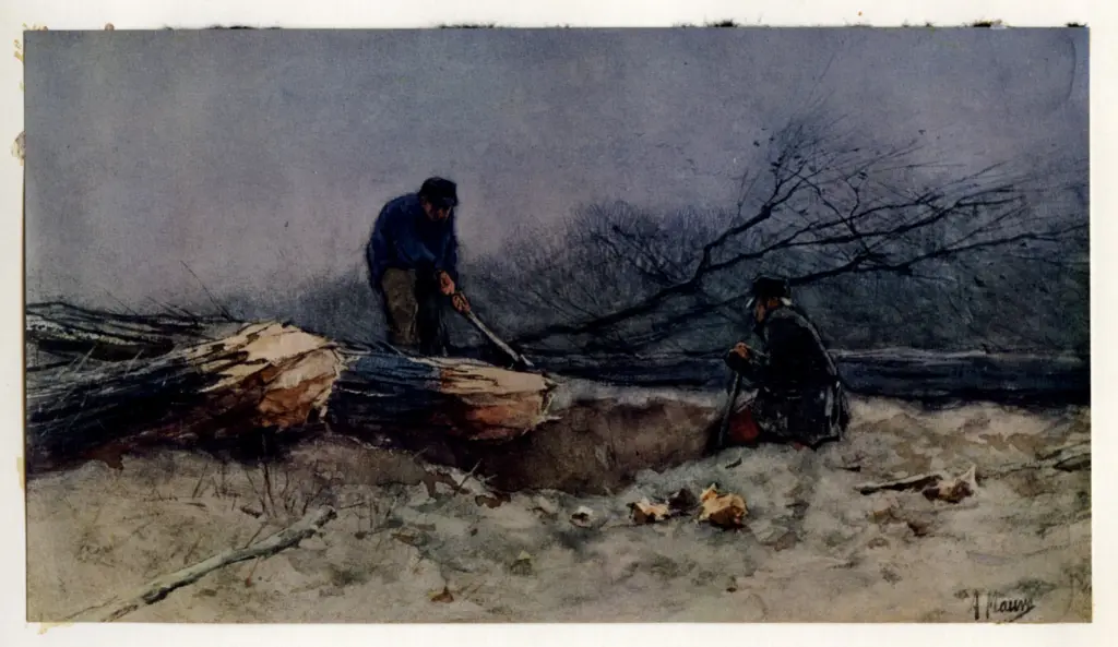 Mauve, Anton , The Woodcutters