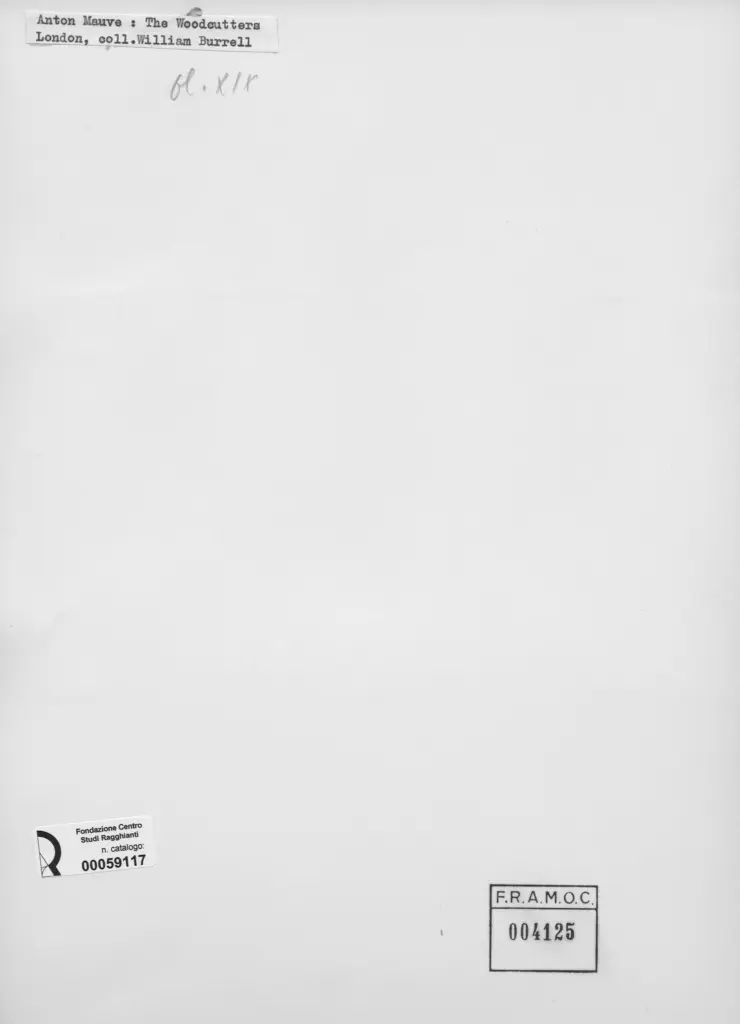 Anonimo , Mauve, Anton - sec. XIX - The Woodcutters , retro