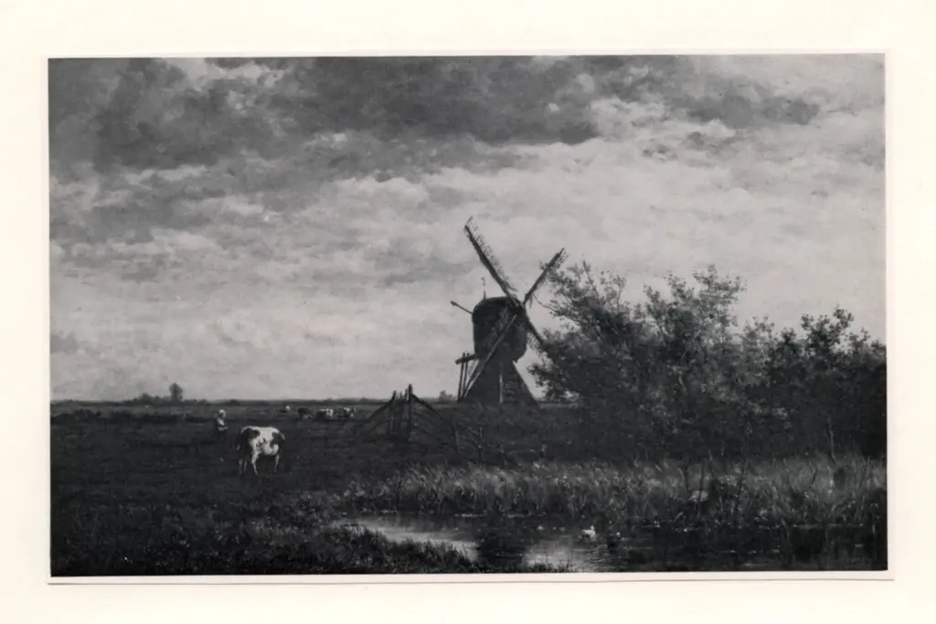 Anonimo , Roelofs, Willem - sec. XIX - Paysage en Hollande , fronte