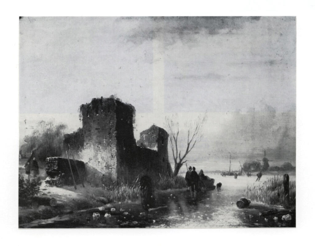 Schelfhout, Andreas , A frozen river landscape -