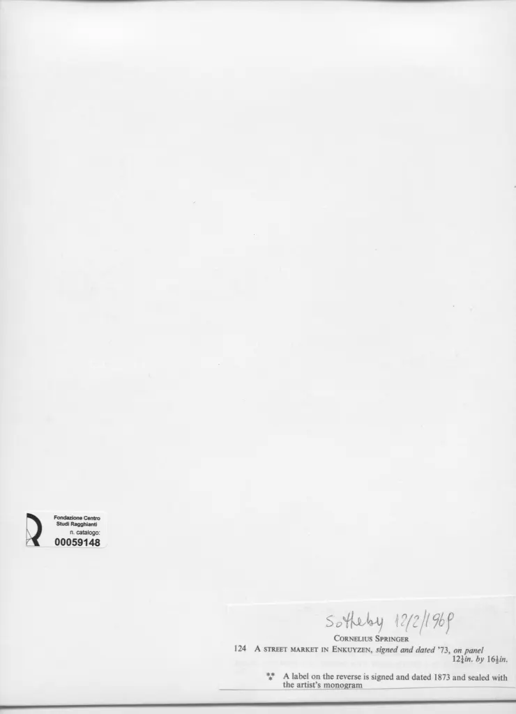 Anonimo , Springer, Cornelius - sec. XIX - A Street Market in Enkuyzen , retro