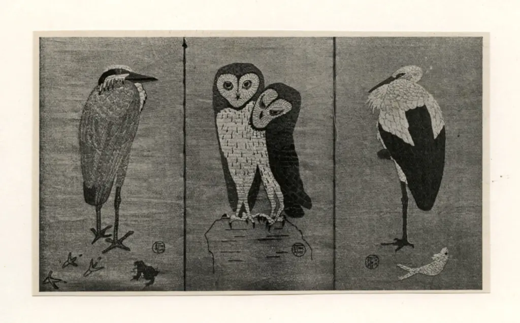 Anonimo , Van Hoytema, Theo - sec. XIX - Embroidered Screen , fronte