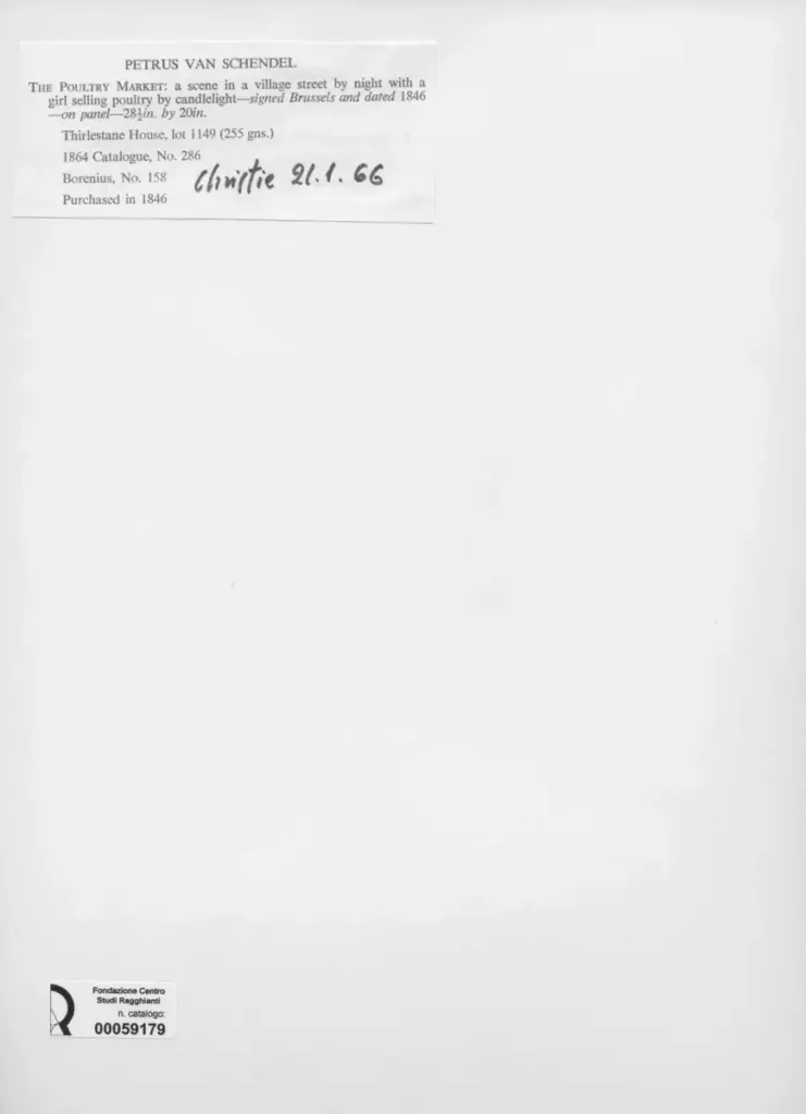 Anonimo , Van Schendel, Petrus - sec. XIX - The Poultry Market , retro