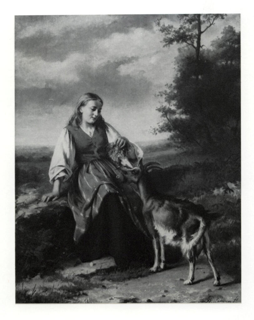 Walraven, Jan , A Young Girl Feeding a Goat -