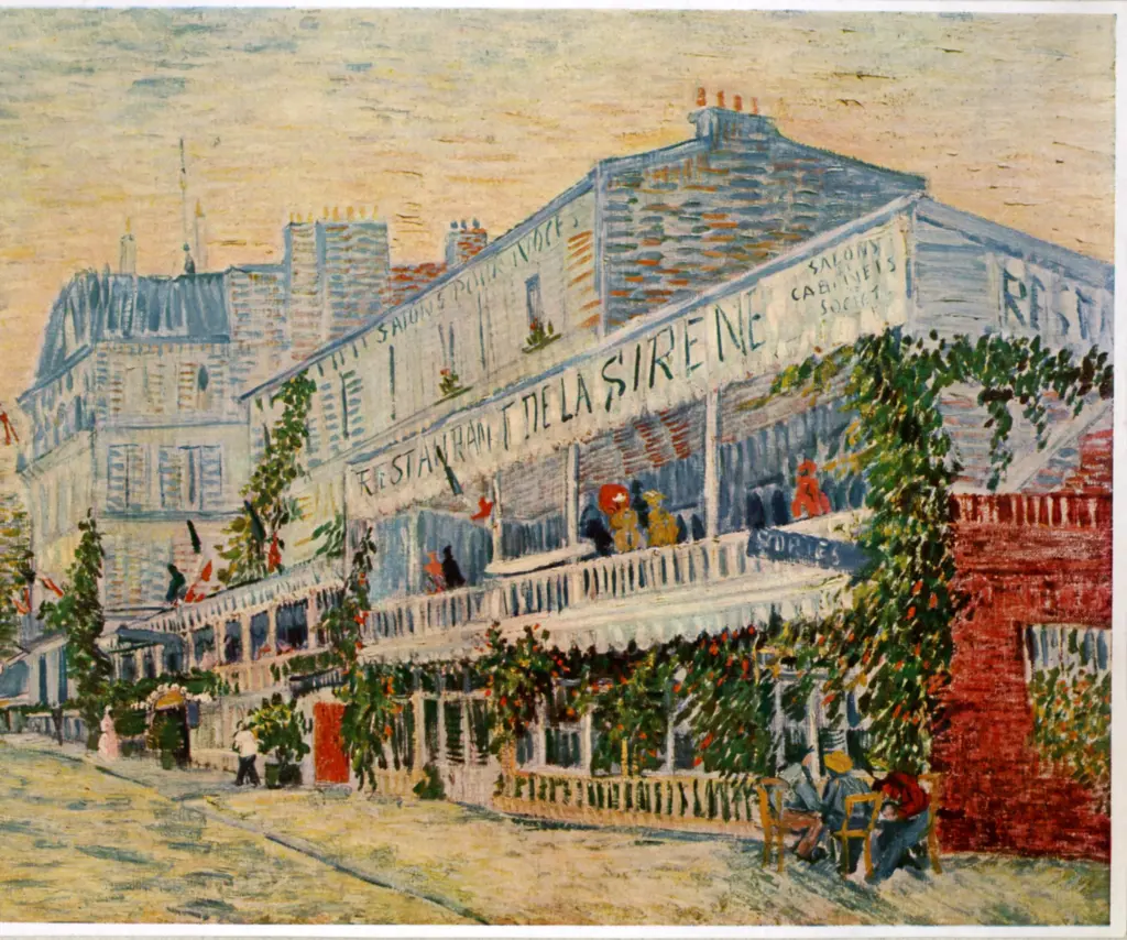 Anonimo , Van Gogh, Vincent - sec. XIX - Il ristorante de "La Sirene" , fronte