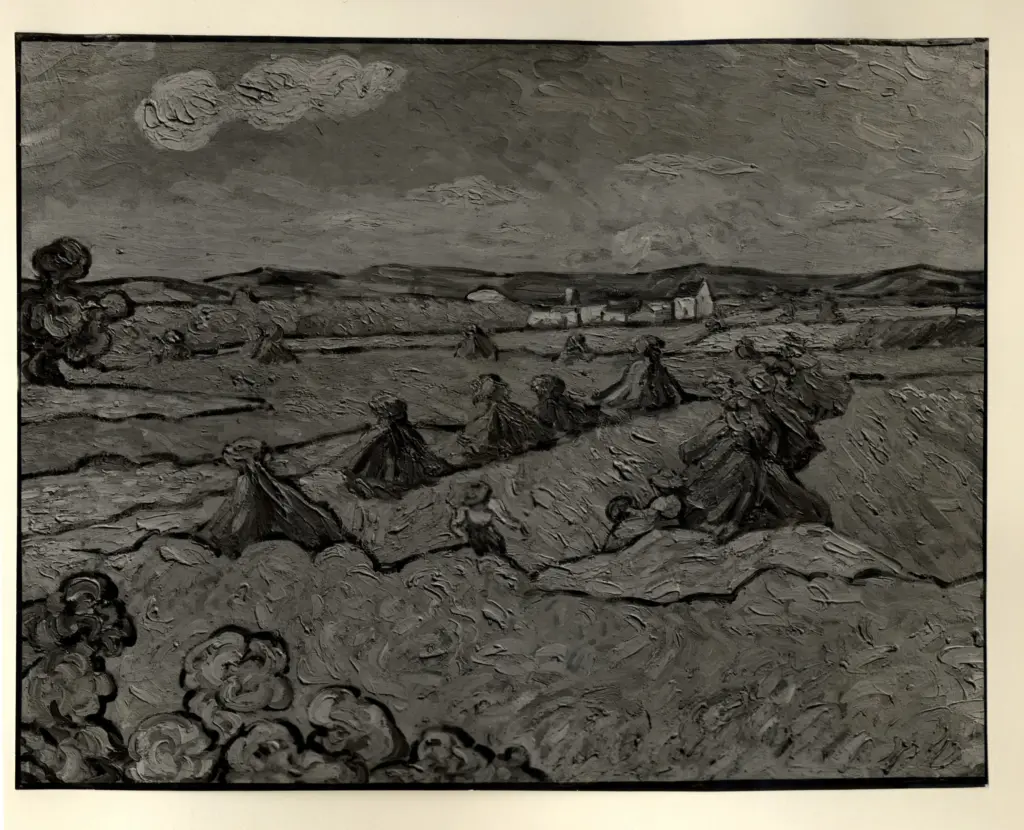 Anonimo , Van Gogh, Vincent - sec. XIX - Paesaggio , fronte