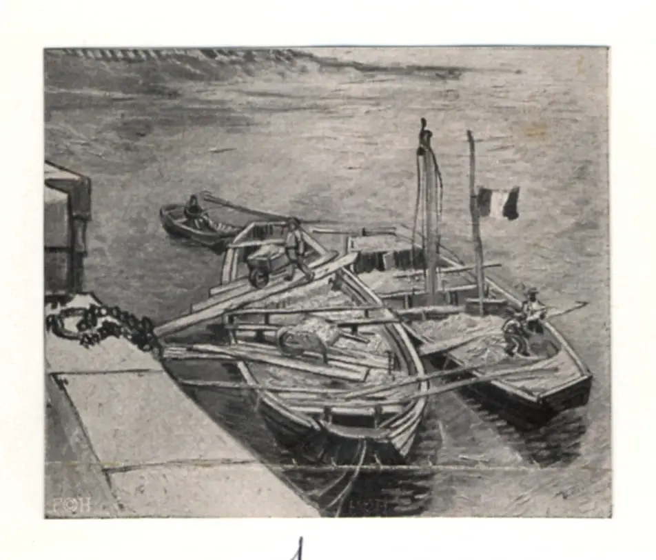 Anonimo , Van Gogh, Vincent - sec. XIX - Molo del Rodano , fronte