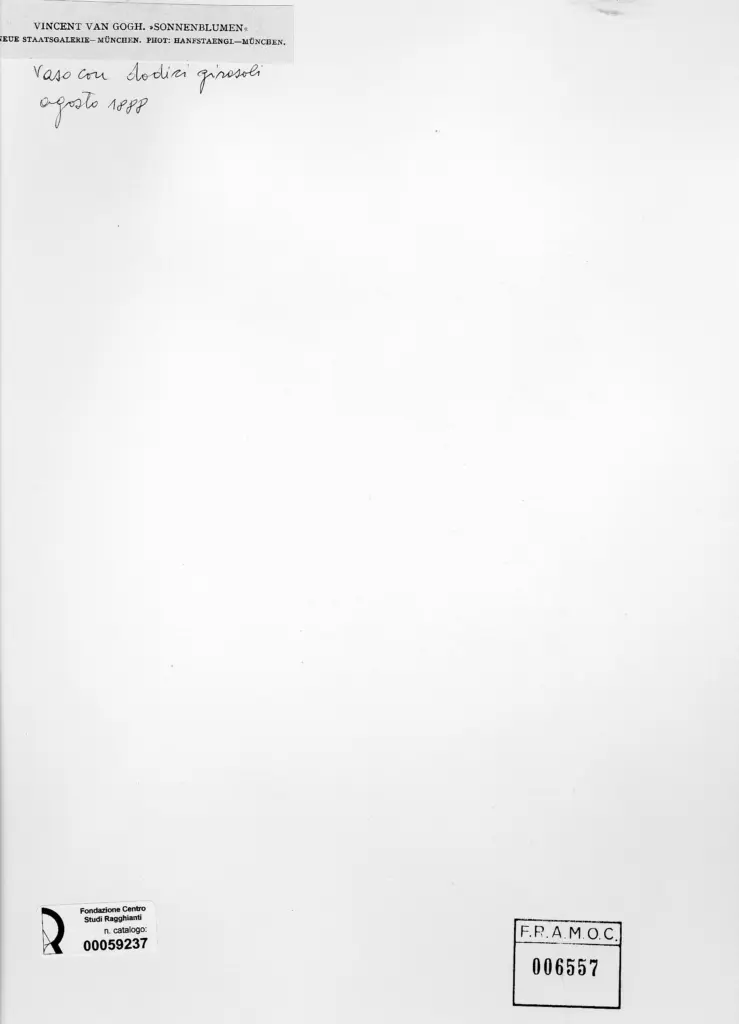 Franz Hanfstaengl , Van Gogh, Vincent - sec. XIX - Sonnenblumen , retro