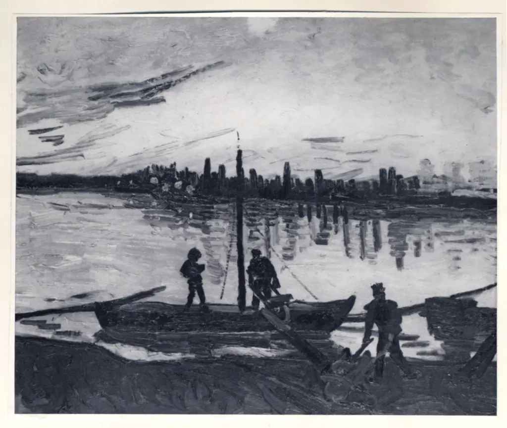 Anonimo , Van Gogh, Vincent - sec. XIX - Les d&eacute;chargeurs , fronte