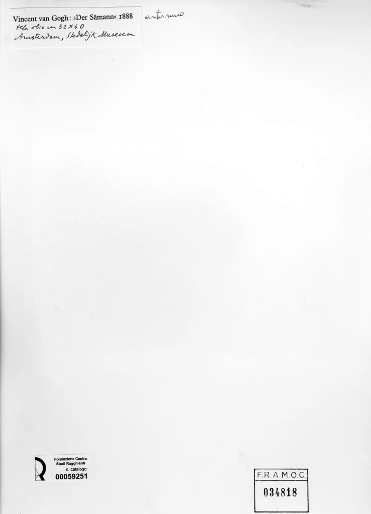 Anonimo , Van Gogh, Vincent - sec. XIX - Der Samann , retro