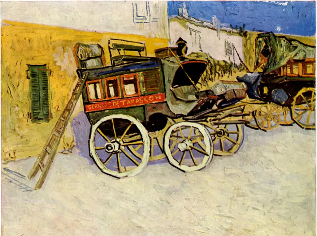 Anonimo , Van Gogh, Vincent - sec. XIX - The Tarascon Coach , fronte