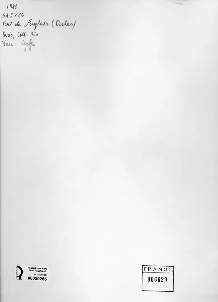 Anonimo , Van Gogh, Vincent - sec. XIX - Pont de Langlais , retro