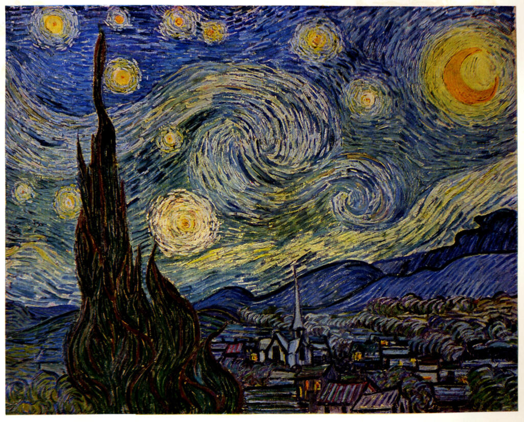 Anonimo , Van Gogh, Vincent - sec. XIX - Starry night , fronte