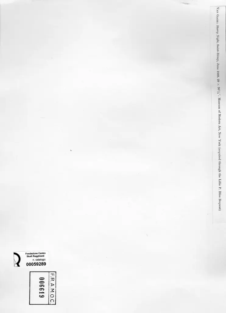 Anonimo , Van Gogh, Vincent - sec. XIX - Starry night , retro