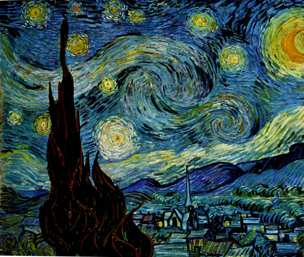Anonimo , Van Gogh, Vincent - sec. XIX - Notte stellata , fronte