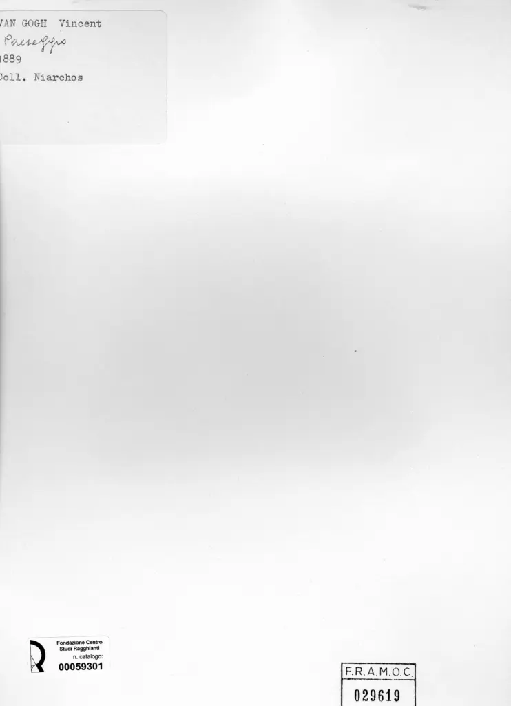 Anonimo , Van Gogh, Vincent - sec. XIX - Paesaggio , retro