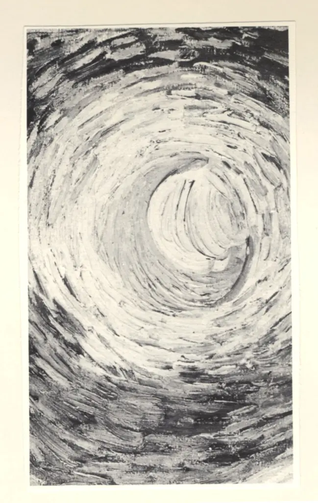 Anonimo , Van Gogh, Vincent - sec. XIX - Notte stellata (particolare) , fronte