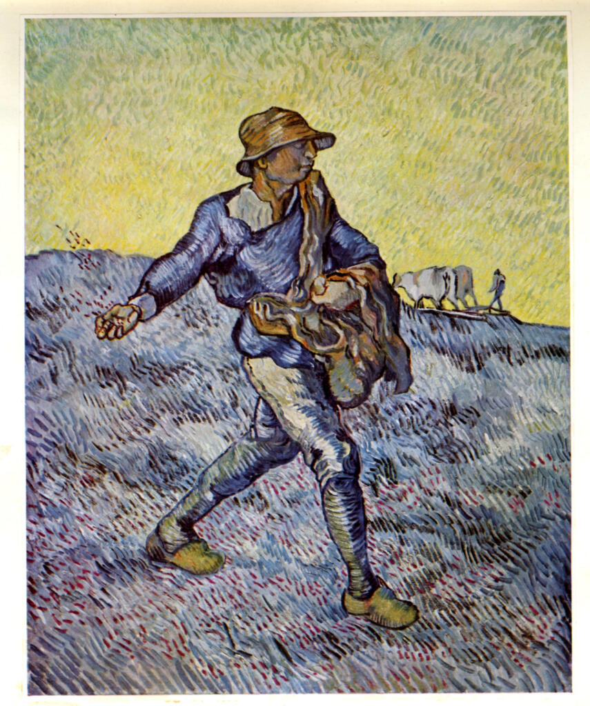 Anonimo , Van Gogh, Vincent - sec. XIX - The Sower (after Millet) , fronte