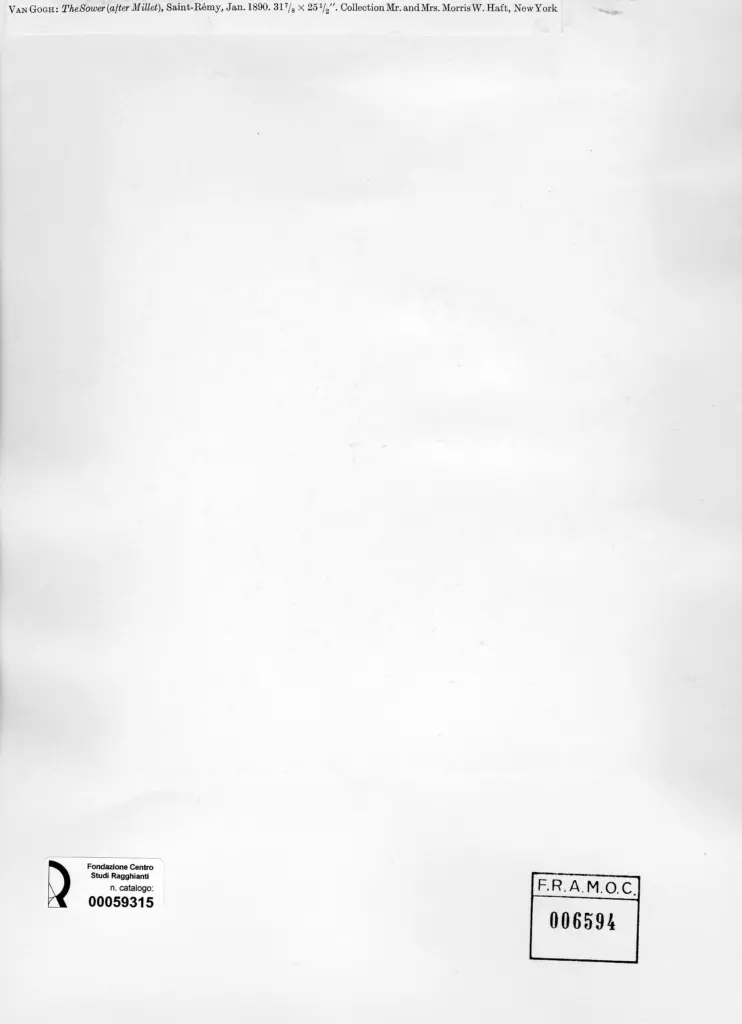 Anonimo , Van Gogh, Vincent - sec. XIX - The Sower (after Millet) , retro