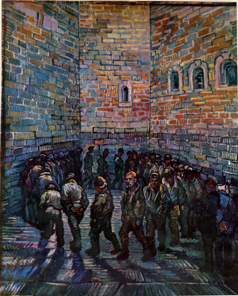 Anonimo , Van Gogh, Vincent - sec. XIX - Il giro dei carcerati , fronte