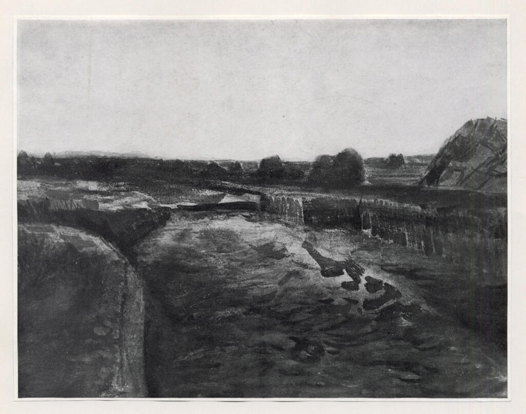 Anonimo , Van Gogh, Vincent - sec. XIX - Tourberie en Drenthe , fronte