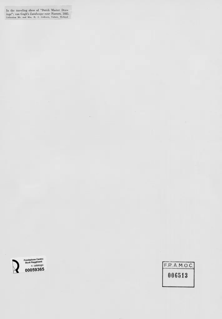Anonimo , Van Gogh, Vincent - sec. XIX - Landscape near Nuenen , retro