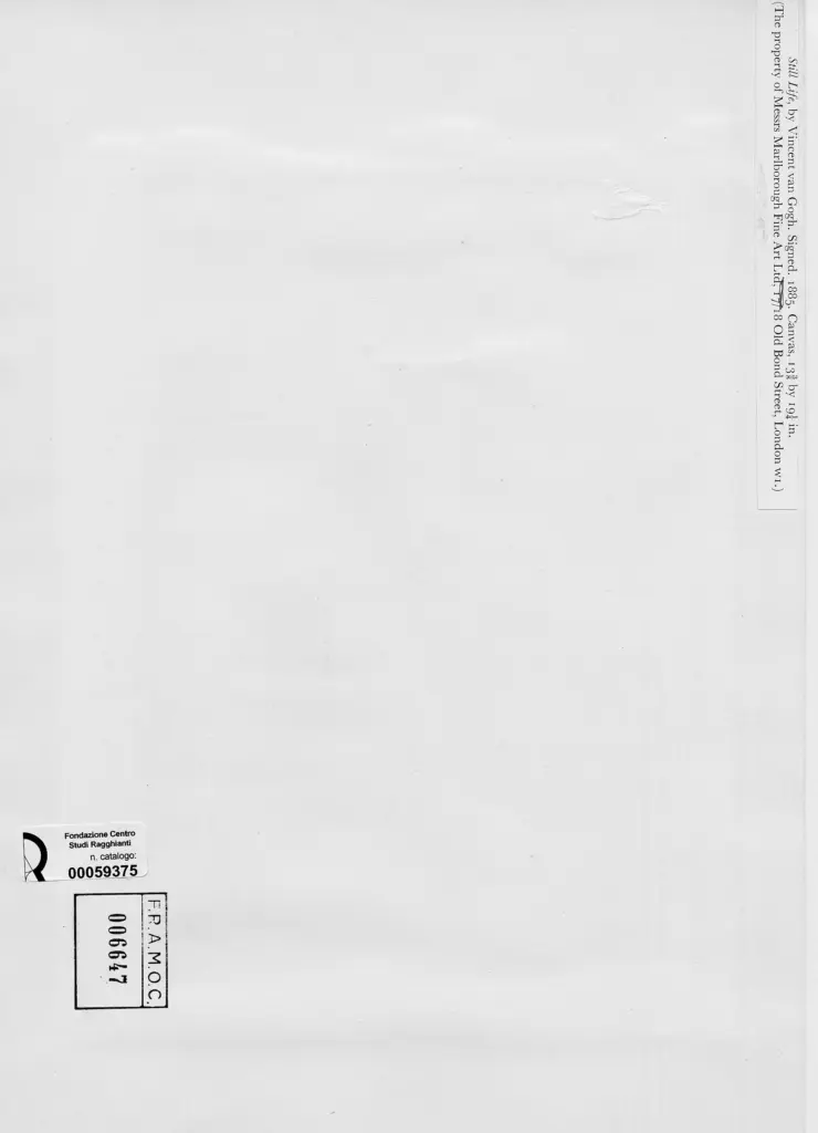 Anonimo , Van Gogh, Vincent - sec. XIX , retro