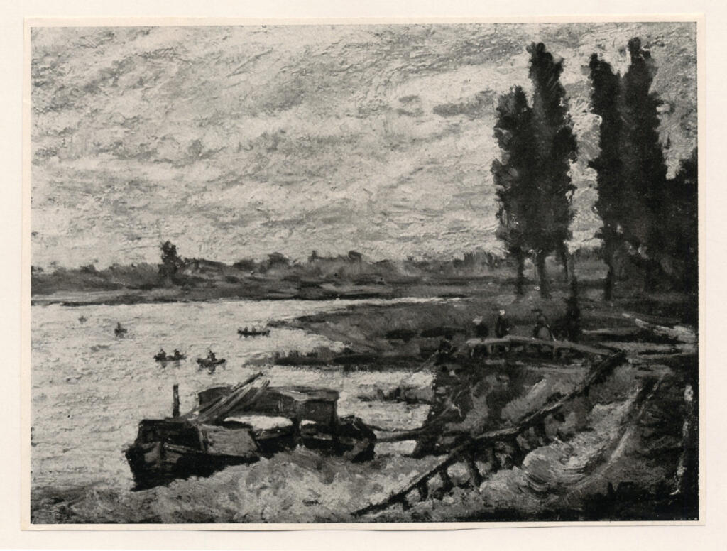 Anonimo , Van Gogh, Vincent - sec. XIX - Flusslandschaft , fronte