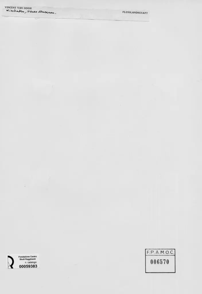 Anonimo , Van Gogh, Vincent - sec. XIX - Flusslandschaft , retro