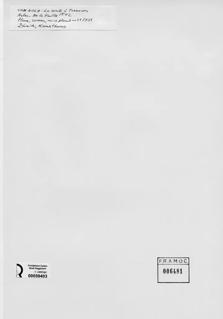 Anonimo , Van Gogh, Vincent - sec. XIX - La route &agrave; Tarascon, Arles , retro