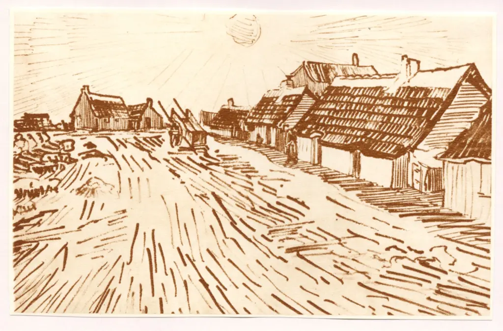 Anonimo , Van Gogh, Vincent - sec. XIX - Mas &agrave; Saintes Maries, Arles , fronte