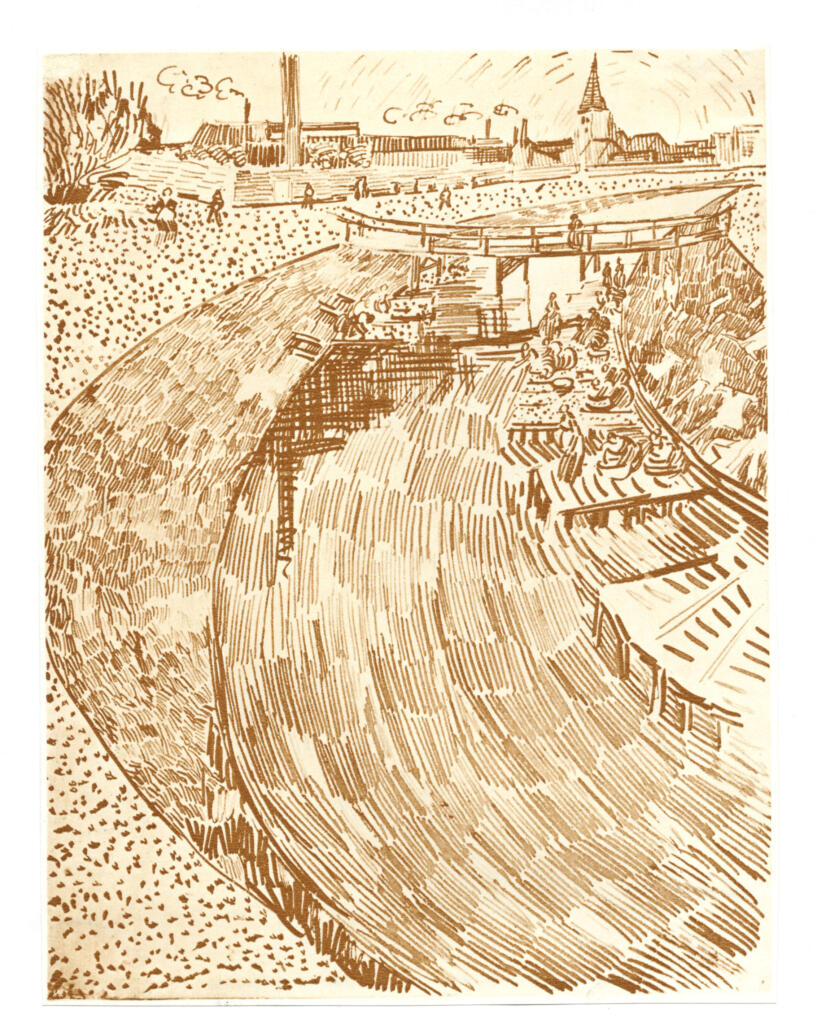 Anonimo , Van Gogh, Vincent - sec. XIX - Les lavandières (Arles) , fronte