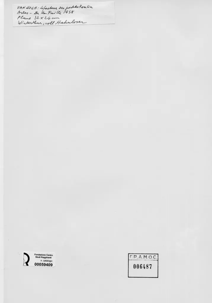 Anonimo , Van Gogh, Vincent - sec. XIX - Le facteur des postes Roulin , retro