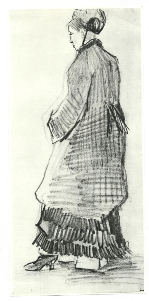 Anonimo , Van Gogh, Vincent - sec. XIX - Femme marchant , fronte