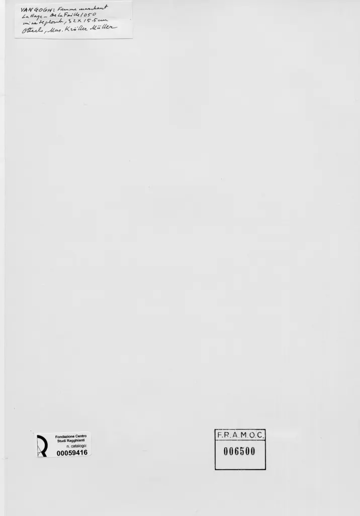 Anonimo , Van Gogh, Vincent - sec. XIX - Femme marchant , retro