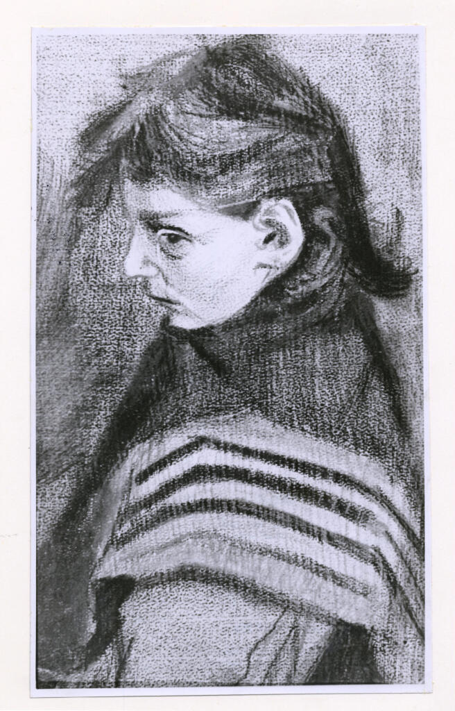Anonimo , Van Gogh, Vincent - sec. XIX - Young girl with a Wrap , fronte