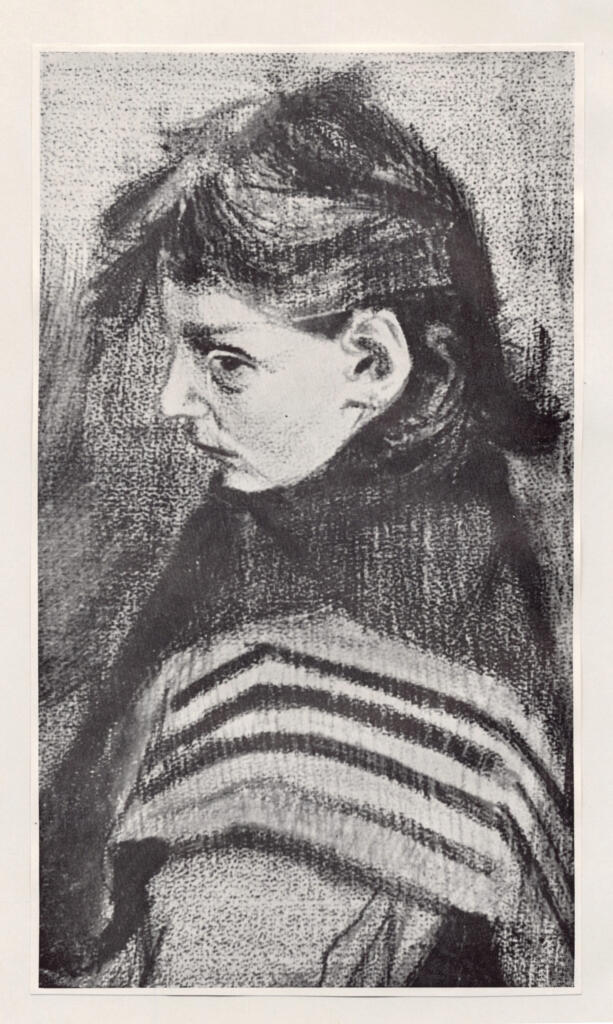 Anonimo , Van Gogh, Vincent - sec. XIX - A girl with untidy hair , fronte