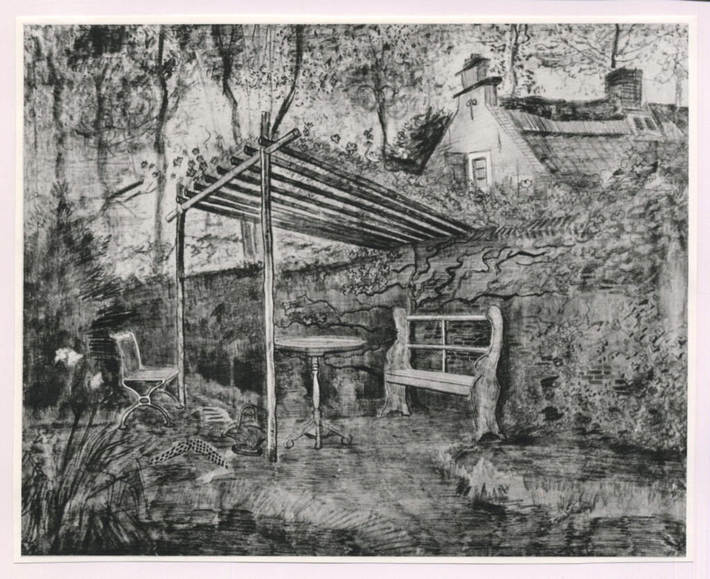 Anonimo , Van Gogh, Vincent - sec. XIX - Coin de jardin , fronte