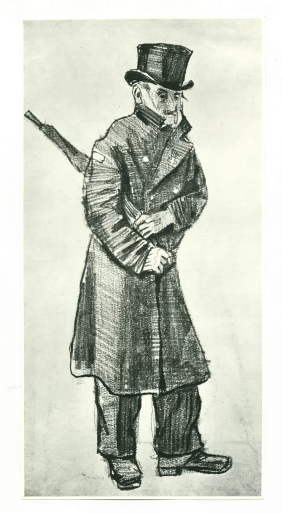 Anonimo , Van Gogh, Vincent - sec. XIX - Vieillard , fronte