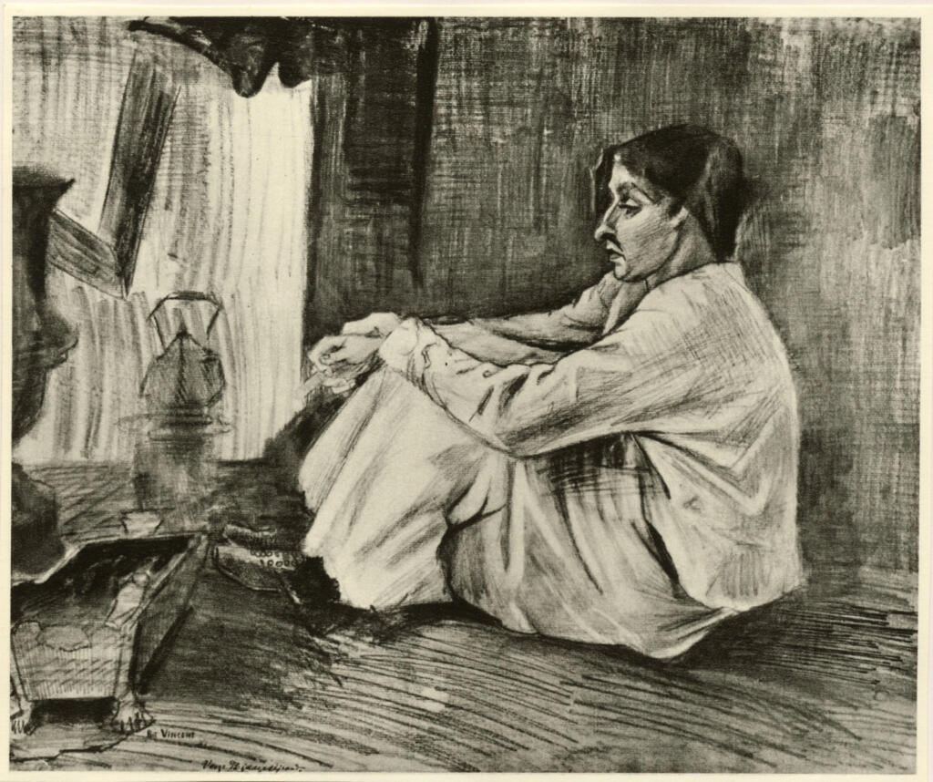 Anonimo , Van Gogh, Vincent - sec. XIX - Christine assise près du poete , fronte