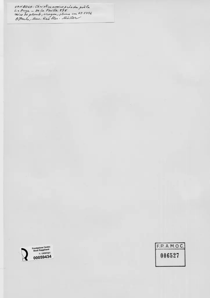 Anonimo , Van Gogh, Vincent - sec. XIX - Christine assise pr&egrave;s du poete , retro