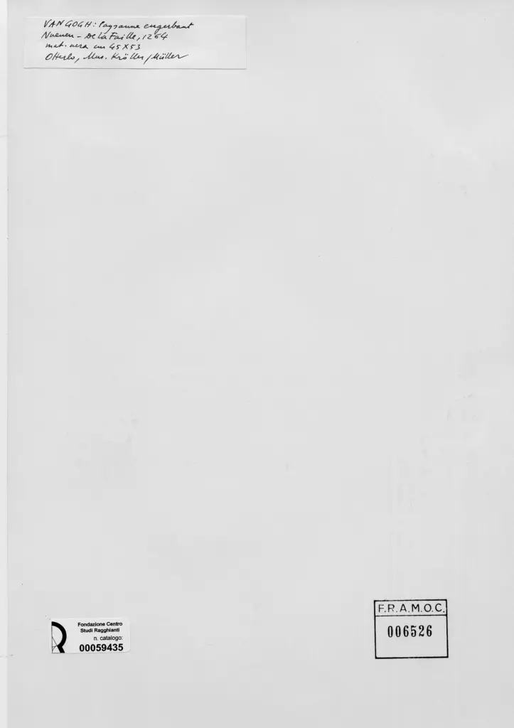 Anonimo , Van Gogh, Vincent - sec. XIX - Paysanne engerbant , retro