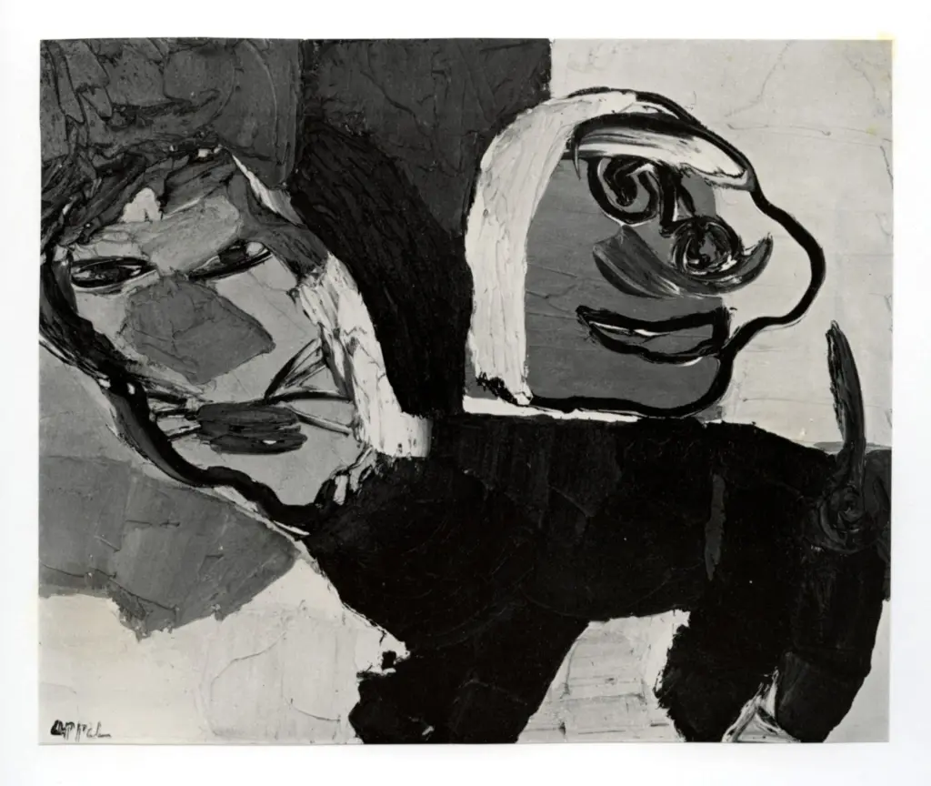 Anonimo , Appel, Karel - sec. XX - Chat , fronte