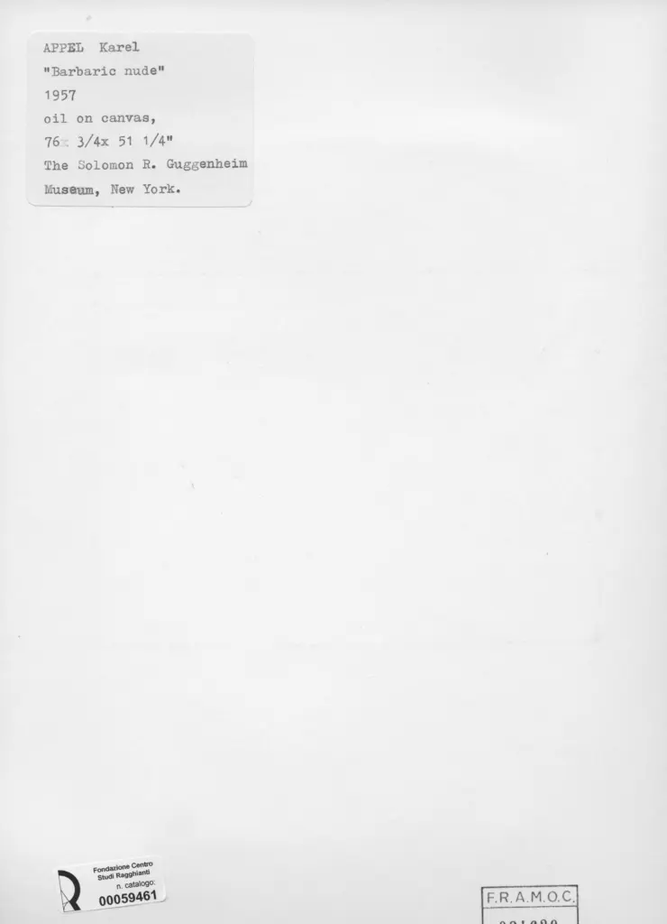 Anonimo , Appel, Karel - sec. XX - Barbaric nude , retro