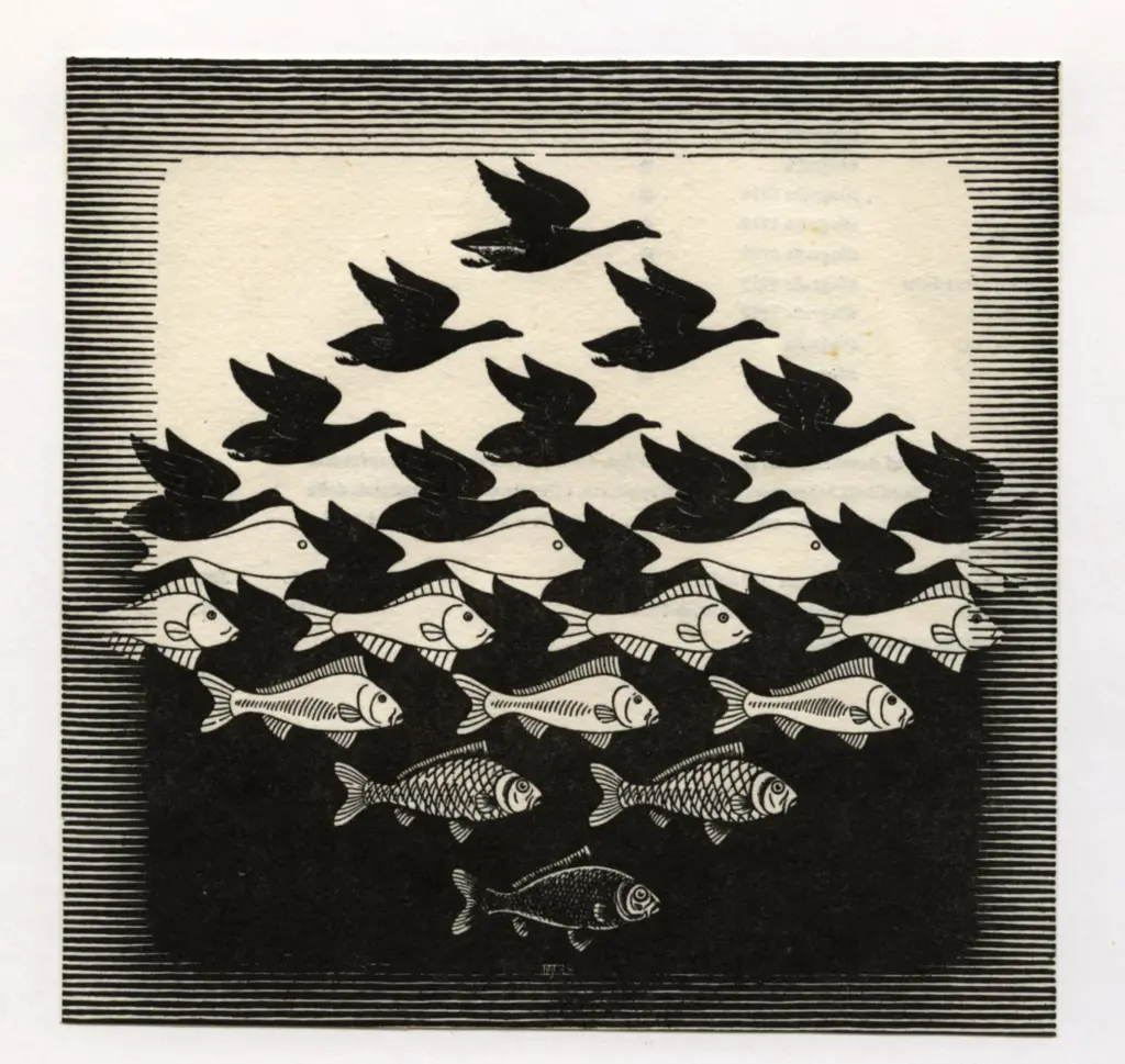 Escher, M.C. , Aria e acqua -